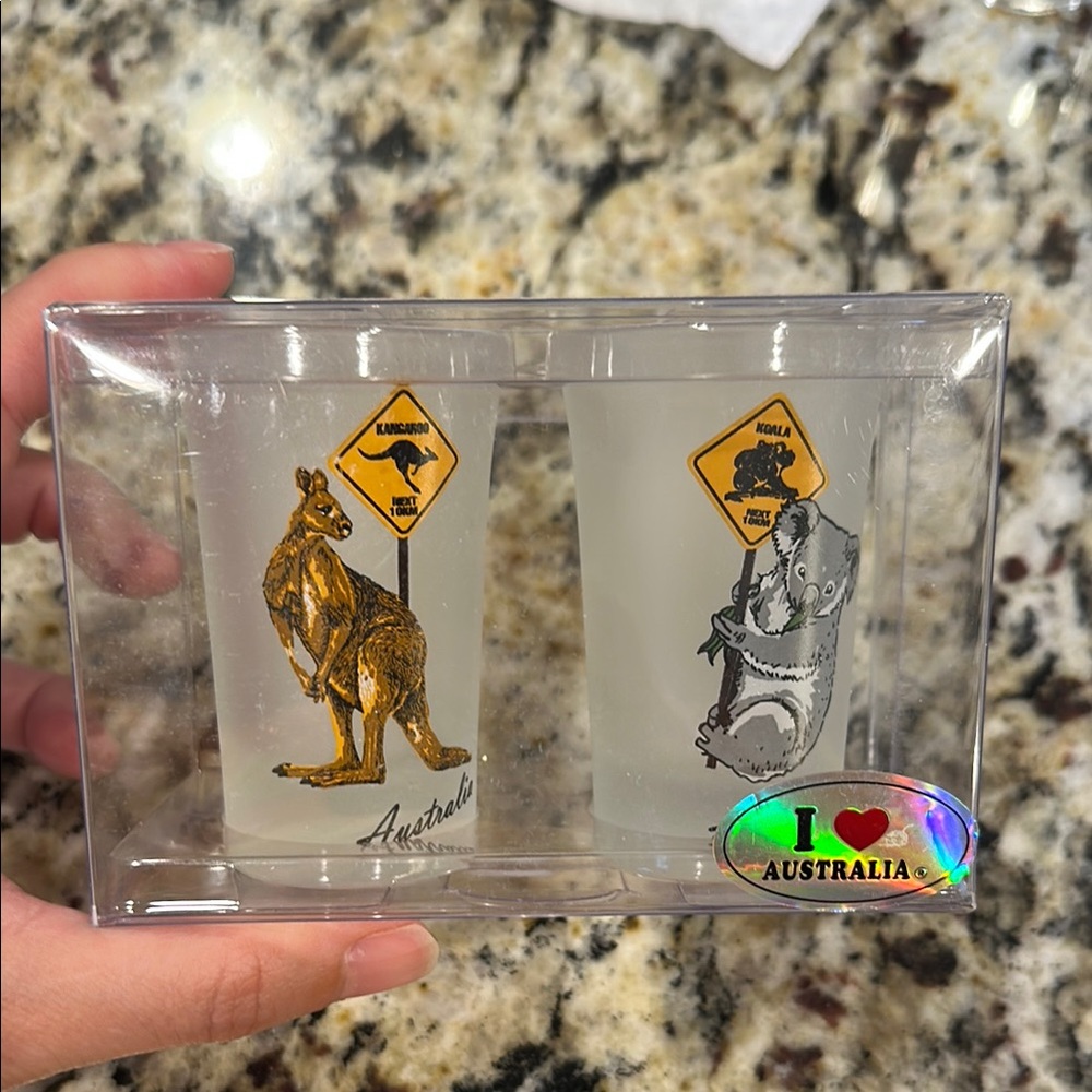 Australian Themed Shot Glass Set